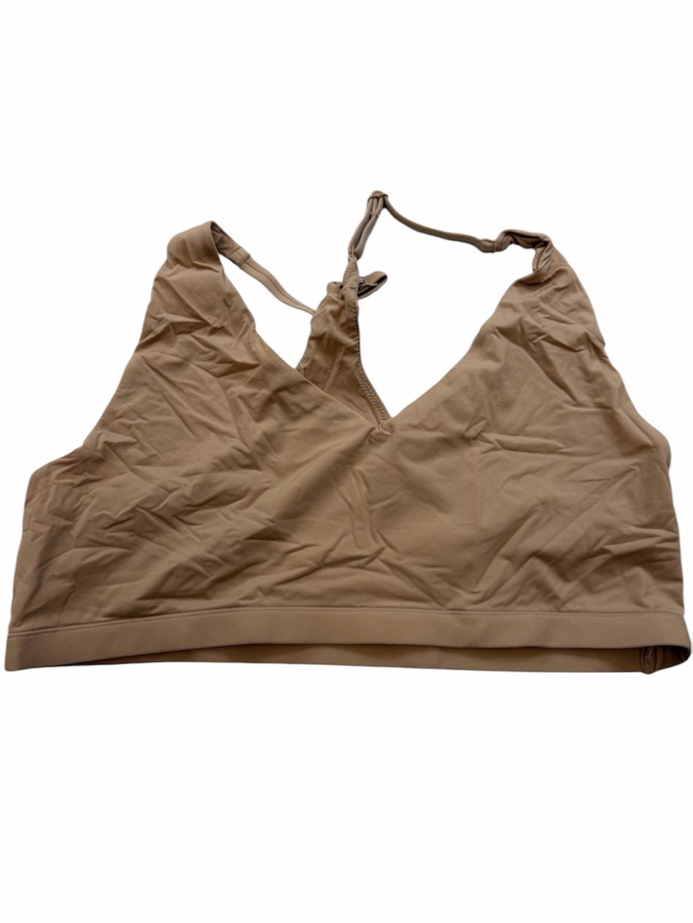 NWOT QUINCE 2 Pack Second Skin Racerback Bralette XL Sand 1069
